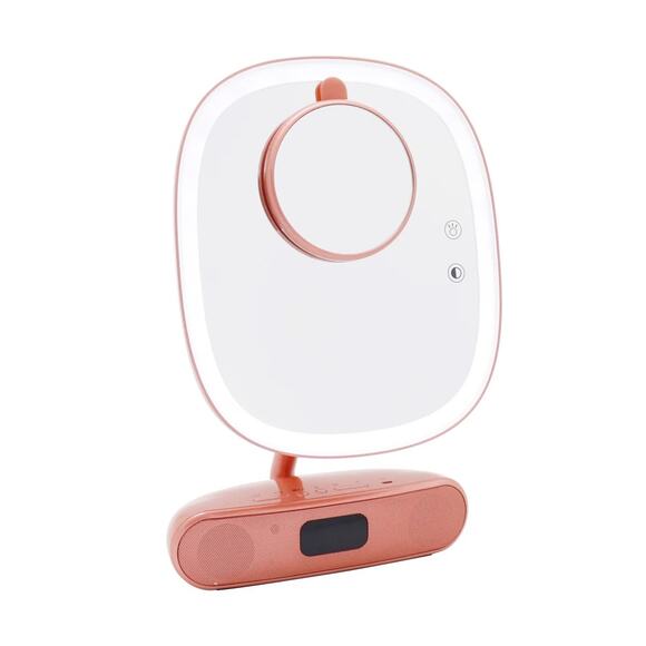 NiB Impressions Vanity Melody Duotone Makeup Mirror with Bluetooth Speakers - Picture 1 of 7